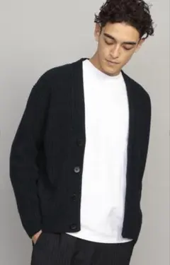 専用//BEAUTY & YOUTH バルキーアゼカーディガン　Lサイズ