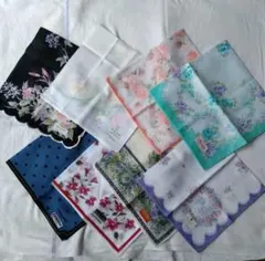 新品未使用シール付き　ブランドハンカチ8枚セット