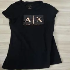 スパンコールBOXロゴ クルーネック半袖Tシャツ