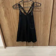 COMME CA ISM キャミワンピース 110 ブラック　コムサイズム