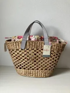 【002様専用】Cath Kidston かごバッグ　花柄インナーポーチ付きのサムネイル
