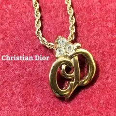 【ヴィンテージ アクセサリー】クリスチャンディオール ネックレス CDロゴ