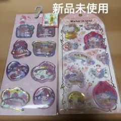 正規品 ハローキティ マイメロディ ウォーターインシール 2枚セット