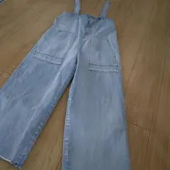 ライトブルー デニム サロペット