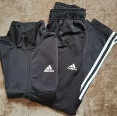 adidas ブラック ジャージセット　150㎝