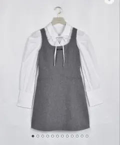 An MILLE リボンシャツセットワンピース