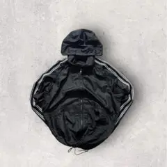 00s OLD UNIQLO ZIPUP NYLON JACKET BLACK