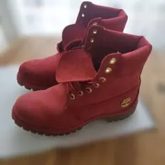 極美品完売モデルTimberland】28cmティンバーランド ルビーレッド