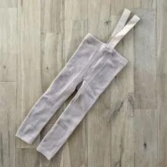 【新品未使用】西松屋　サスペンダー付きスパッツ　10分丈　くすみピンク　85