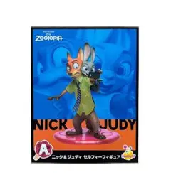 訳あり品　欠品有 ズートピア　A賞　ニック＆ジュディ セルフィーフィギュア　1個