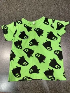 蛍光グリーン ゴースト柄 Tシャツ
