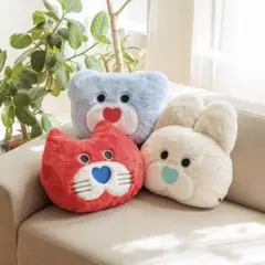 【新品・未開封】mojojojoフェイスクッション(赤ネコ)