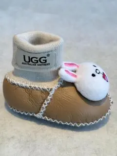 ★UGG 秋冬 ルームシューズリブ編みのニットカフ コニーデザイン★
