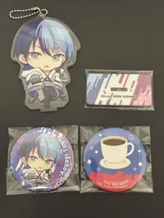 青柳冬弥 アクリルスタンド 缶バッジ セット