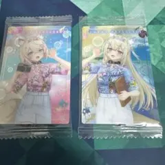 ホロライブウエハース　カード　HoloLive モモコandフワワ