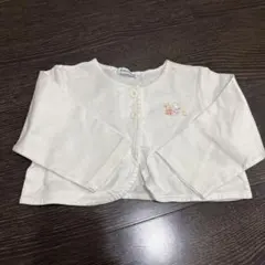 familiar ホワイト カーディガン　80 ファミリア　女の子　ワンピース