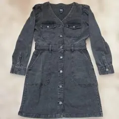 GAP ダークグレー デニムドレス M