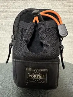 PORTER ナイロンジッパーポーチ ブラック