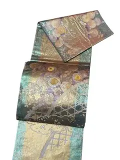 和田光正 正絹 袋帯 メンテナンス済み中古帯＞ 金彩友禅作家 和田光正 作 京金彩