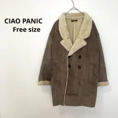 CIAO PANIC チャオパニック ブラウンムートンコート