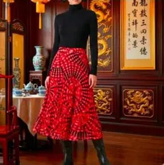 ​タグ付き VIVIENNE TAM ドラゴンマンダラプリントスカート 40 龍のサムネイル