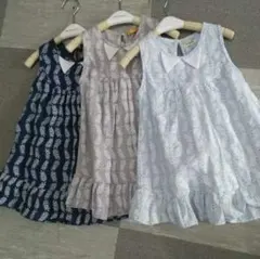 三角襟が可愛い キッズ ワンピース