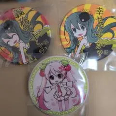 初音ミク コスミィ cosme play 缶バッジ コラボ 2017年 レア - メルカリ