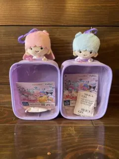 サンリオ　ぬいぐるみ付きポーチ　リトルツインスターズ　キキ　ララ