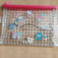 サンリオキャラクター 透明ポーチ A5サイズ
