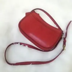 【美品・希少】オールドコーチ ショルダーバッグ レザー レッド 9031