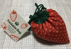Woolworths 海外 エコバッグ 苺 いちご 折りたたみ かわいい 可愛いのサムネイル