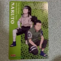 NARUTO ナルト 日向ネジ 奈良シカマル クリアシート クリアカード