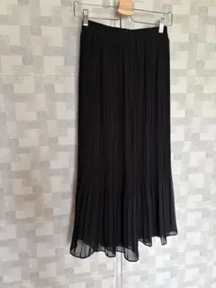 黒 プリーツロングスカート ワイドレッグ　キュロット　フリーサイズ未使用