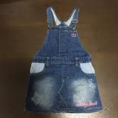 ♡BABYDOLL♡デニムサロペットスカート120