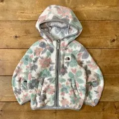 希少 ノースフェイス 花柄 子供用 フリース フラワー 3T ビンテージ