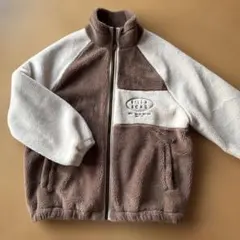 BILLABONG フリースボアジャケット L オフホワイト×ブラウン