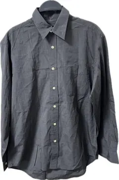 UNIQLO グレー Mサイズ ボタン付きシャツ