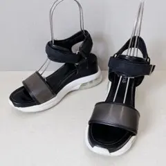 美品☆ +diana 厚底サンダル エアソール アンクルストラップ 24cm