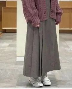 BEAMS　Heart　ビームスチェック巻きスカート