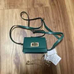 Vice Versa グリーン ショルダーバッグ