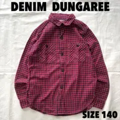 デニムアンドダンガリー　140 チェックシャツ　DENIM DUNGAREE