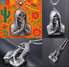 ローライダー サンタムエルテ スカルネックレス ルームミラー等吊り下げ