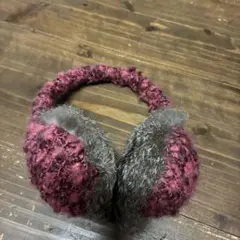 パープル系ファー耳あて・イヤーマフ