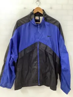 9.19◎A369◎NIKE◎ナイロンジャケット◎ウィンドブレーカー◎黒×ブルー