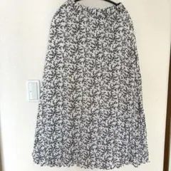 OLVE des OLVE ロングスカート　プリーツ加工　ウエストゴム