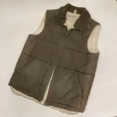 オムニゴッド☆中綿ベスト／ミリタリーベスト オリーブ M