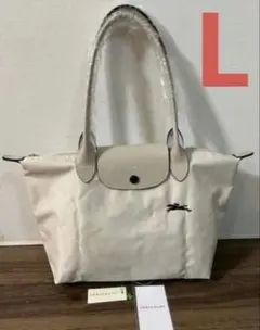 ロンシャン ハンドバッグ ピンクホワイト Lサイズ レディース トートバッグ