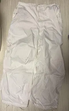 スノーカモ　ホワイトナイロンパンツ M