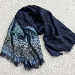 極美品✨エトロ ETRO シルク100 大判 ストール ショール ペイズリー 柄