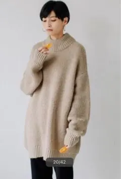 Audrey and John Wad ハイネックオーバーサイズ ニット　美品